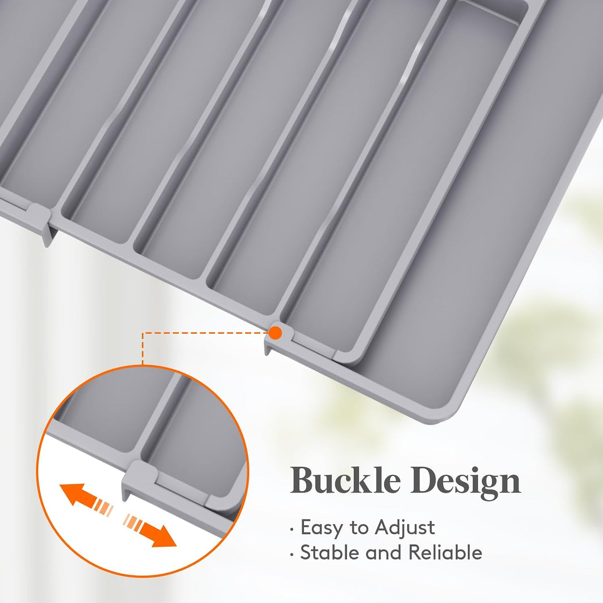 Expandable Silverware Drawer Organizer, Kitchen Utensil Tray