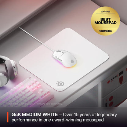 QcK Gaming Mouse Pad - XXL Cloth - Peak Tracking and Stability - Esports Mousepad - Never-Slip - Full Desk Coverage