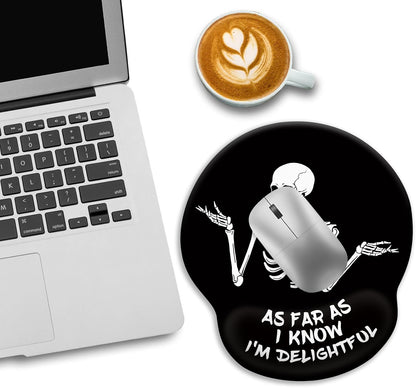 Funny Ergonomic Mouse Pad with Wrist Rest, Cat Desk Decor Gifts - Colors A