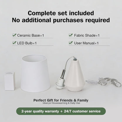 Small Bedside Table Lamp for Bedroom - Reading Desk Lamp with 3 Color Temperatures，15.5" Nightstand Ceramic Lamp with Fabric Shade for Kids Room,Living Room,Dorm,Home Office (Green)