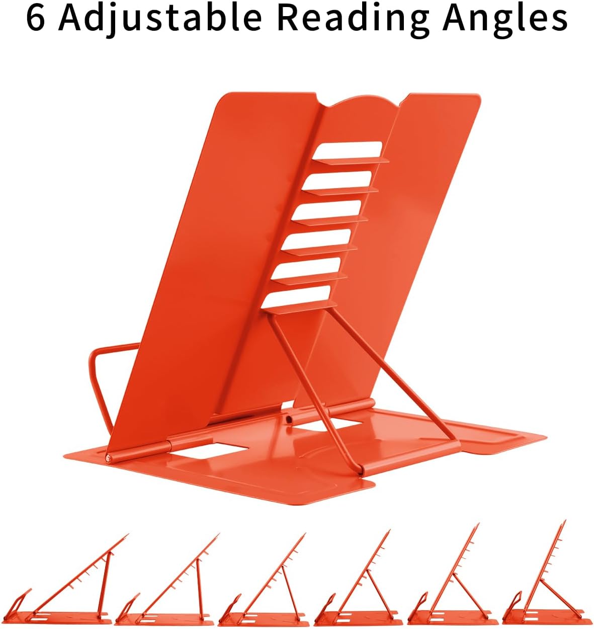 MSDADA Desk Book Stand Metal Reading Rest Book Holder Adjustable
