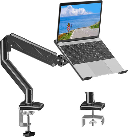 Dual Monitor Stand fits up to 32 inch, 4.4-19.8 lbs Computer Screens, Dual Monitor Desk Mount Height Adjustable, Monitor Arms for 2 Monitors, Home Office VESA Mounts, Freelift White
