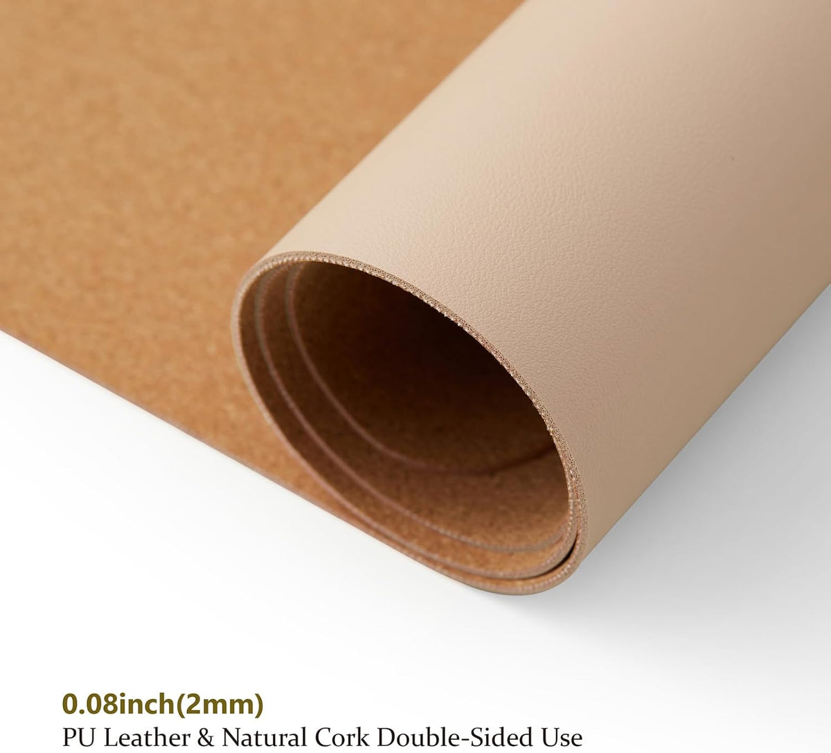 Large Cork Desk Mat - 47.2"x 17" Desk Pad for Office and Home - Ideal for Large Mouse Pad and Desk Mats on Top of Desks(Dark Green)