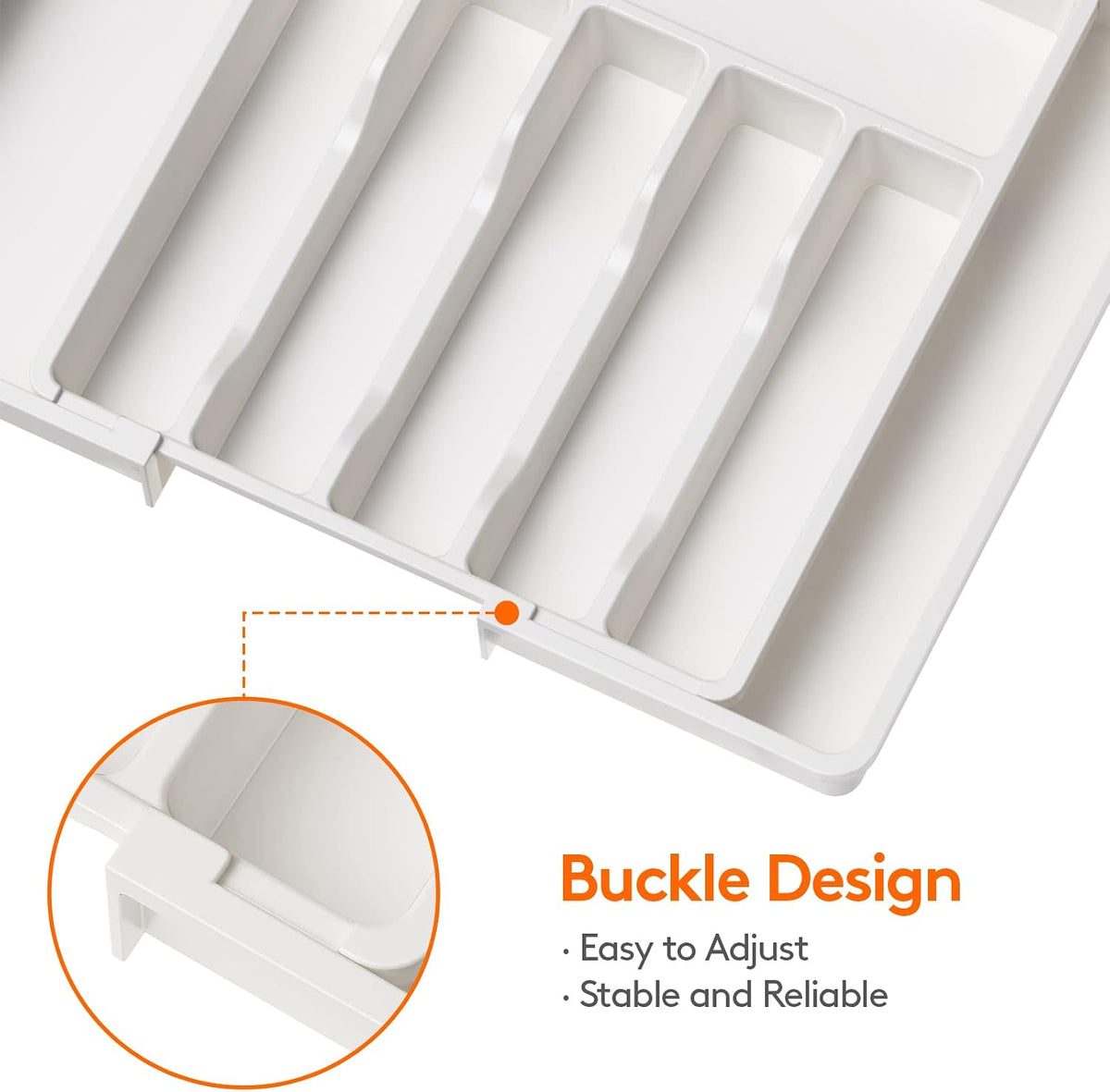 Expandable Silverware Drawer Organizer, Kitchen Utensil Tray