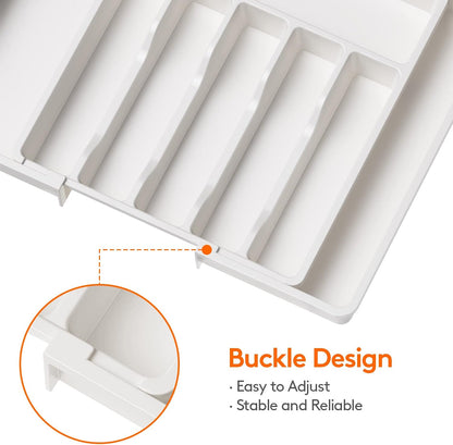 Expandable Silverware Drawer Organizer, Kitchen Utensil Tray