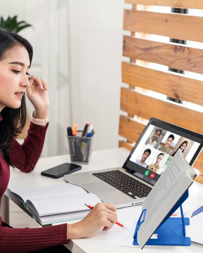 MSDADA Desk Book Stand Metal Reading Rest Book Holder Adjustable