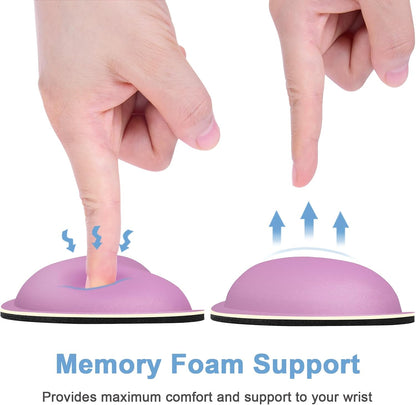 Dapesuom Enlarge Keyboard Wrist Rest, Cute Memory Foam Keyboard Wrist Cushion for Computer Desk Mats Support, Typing Pain Relief Ergonomic Mouse Pad Rests with Non-Slip Base for Gaming, Laptop, Purple