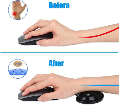 Gel Keyboard & Mouse Wrist Rest Set - Keyboard Wrist Rest Pad & Mouse Support for Office Gaming Pad Computer Laptop Ergonomic Comfortable Pain Relief- Blue Pad Set