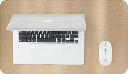 HOMIEAZICOZI Leather Desk Mat - Non-Slip PU Desk Pad for Office and Home - Desk Organization and Accessories - Ideal for Large Mouse Pad and Desk Mats on Top of Desks (Black,36''x 17'') (DPD-B-L)