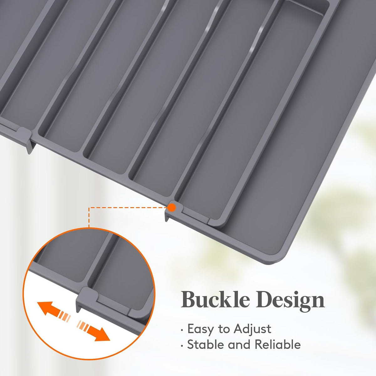 Expandable Silverware Drawer Organizer, Kitchen Utensil Tray