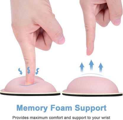 Dapesuom Enlarge Keyboard Wrist Rest, Cute Memory Foam Keyboard Wrist Cushion for Computer Desk Mats Support, Typing Pain Relief Ergonomic Mouse Pad Rests with Non-Slip Base for Gaming, Laptop, Purple