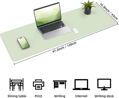 Large Desk Mat, 47" x 17", Black