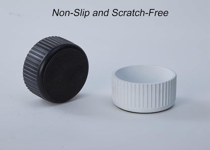 Aotea Crafts Mondern Concrete Paper Clip Holder for Desk- Aesthetic Fluted Paperclip Holder for Desk - Sturdy Minimalist Paper Clip Organizer Dispenser - Large Capacity & Charcoal Black