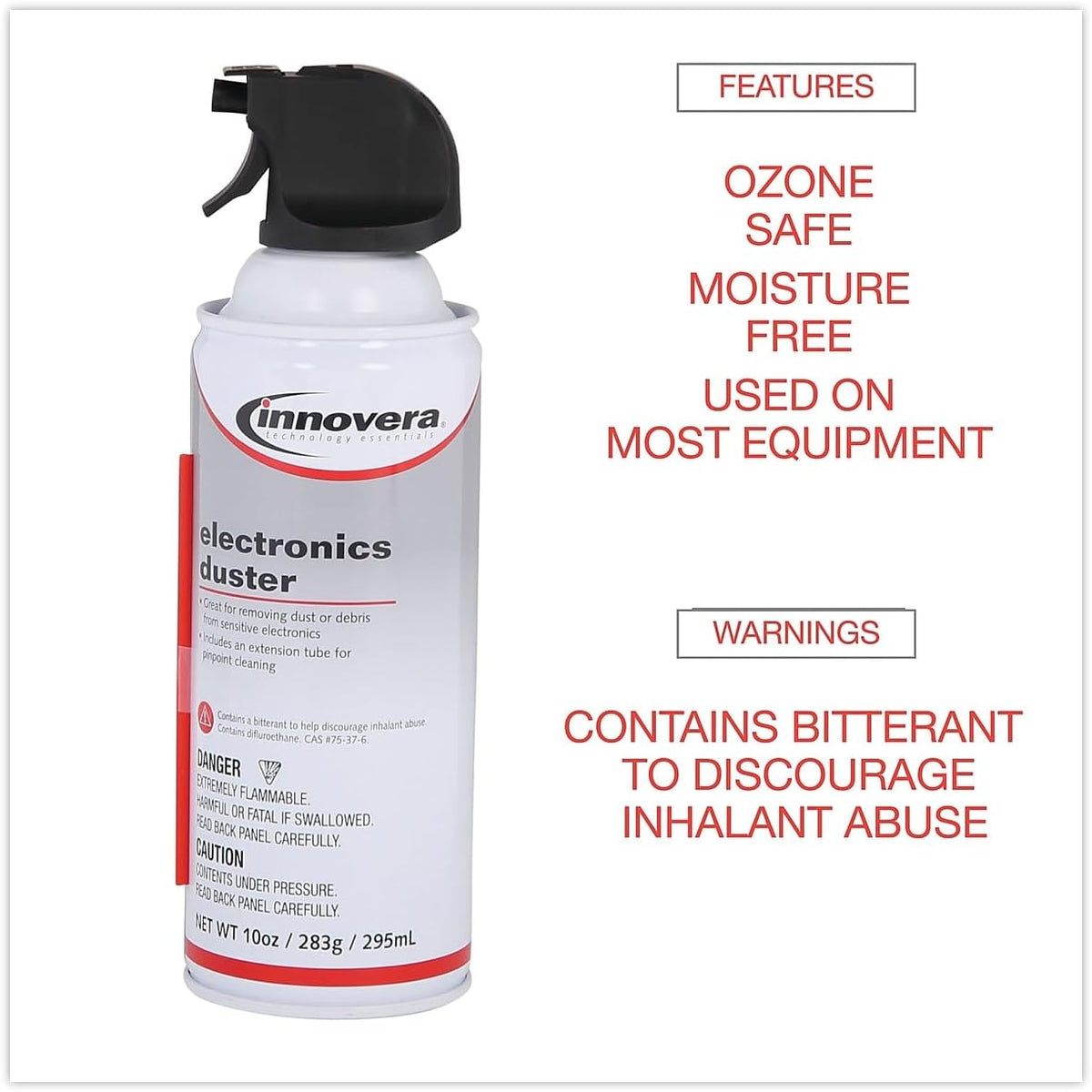 Innovera IVR10012 10 oz. Compressed Air Duster Cleaner (2/Pack)