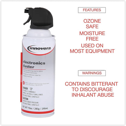Innovera IVR10012 10 oz. Compressed Air Duster Cleaner (2/Pack)