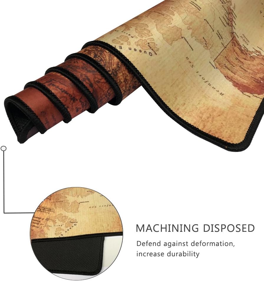 XXL Professional Large Mouse Pad & Computer Game Mouse Mat (35.4x15.7x0.1IN, Map) (90 * 40 Map)