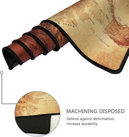XXL Professional Large Mouse Pad & Computer Game Mouse Mat (35.4x15.7x0.1IN, Map) (90 * 40 Map)