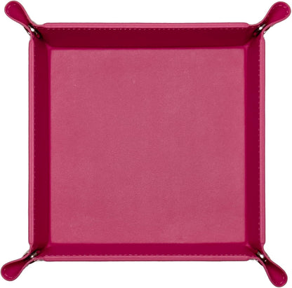Small Valet Tray, Jewelry Tray for Rings Watches Earrings, Entryway Catchall Caddy for Coins Keys Change, Nightstand Bedside Valet Holder, Trays for Electronic Gadgets, Beige - Colors A