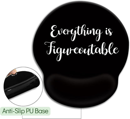LIMKRIAN Cat Ergonomic Mouse Pad with Wrist Rest, Gaming Mouse Pad with Wrist Support, Funny Mouse Pads for Desk, Computer Mousepad with Non-Slip Pain Relief PU Base, Cute Office Desk Accessories - Colors B