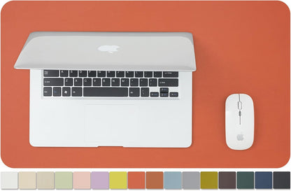 HOMIEAZICOZI Leather Desk Mat - Non-Slip PU Desk Pad for Office and Home - Desk Organization and Accessories - Ideal for Large Mouse Pad and Desk Mats on Top of Desks (Black,36''x 17'') (DPD-B-L)