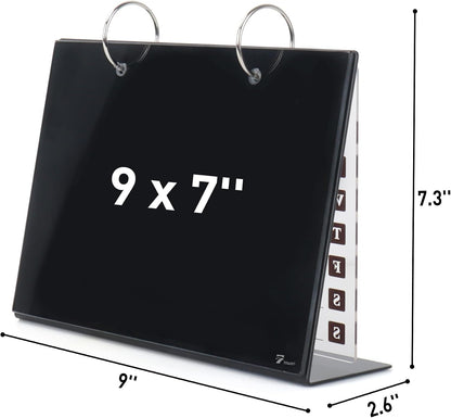 Small Glass Desktop Whiteboard Dry-Erase, Mini Pure Glass Whiteboard Stand