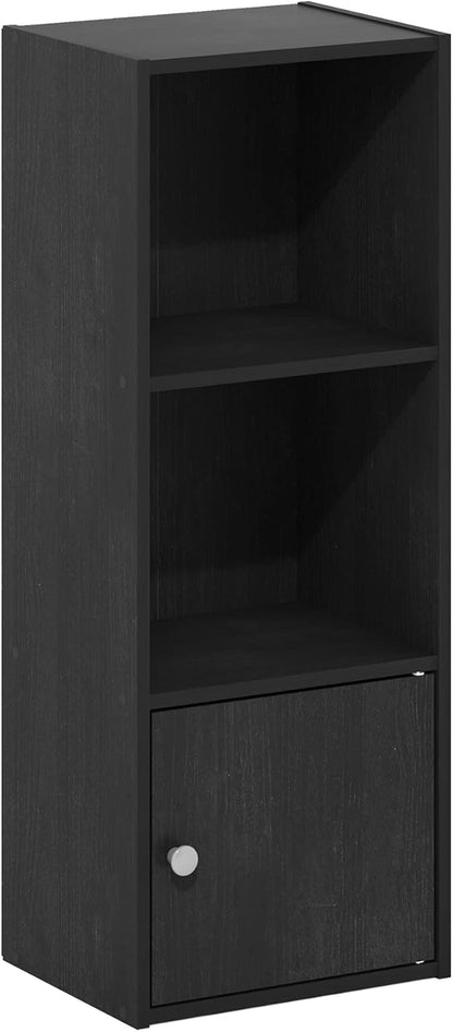 Furinno PASIR Book Shelf, 2-Tier Modern Bookshelf, Open Shelves Bookcase 9 x 12 x 21, Easy Assembly, for Living Room, Bedroom, Home Office, White
