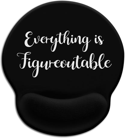LIMKRIAN Cat Ergonomic Mouse Pad with Wrist Rest, Gaming Mouse Pad with Wrist Support, Funny Mouse Pads for Desk, Computer Mousepad with Non-Slip Pain Relief PU Base, Cute Office Desk Accessories - Colors B