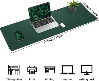 Large Desk Mat, 47" x 17", Black