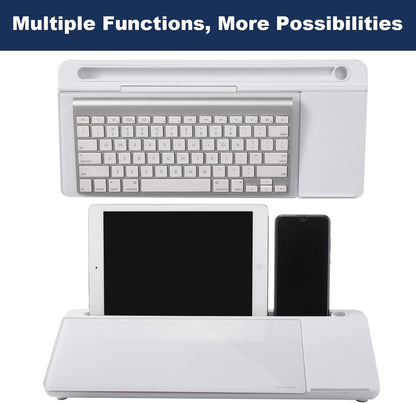TSJ OFFICE Desktop Whiteboard Dry-Erase-Board - Computer Keyboard Stand White Board Surface Pad with Drawer, Desk Organizers with Accessories for Office, Home, School Supplies - Black
