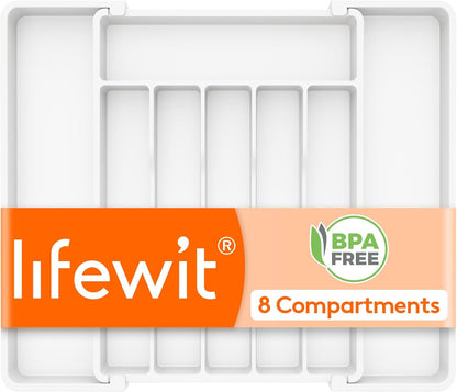 Expandable Silverware Drawer Organizer, Kitchen Utensil Tray