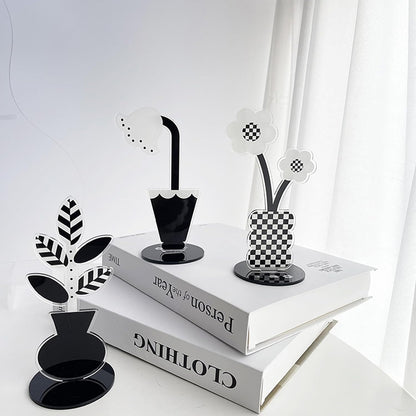 6 pcs Cute Flower Table Card Memo Holder Stand, Table Photo Display Clip Stand for Monmory Photo Picture Memo Cards Paper Note Postcards Wedding Number Card Display