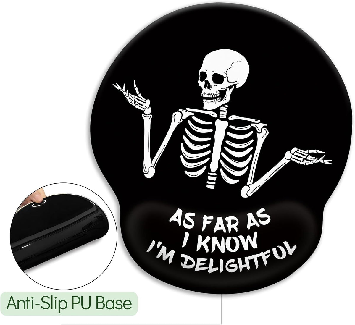 Funny Ergonomic Mouse Pad with Wrist Rest, Cat Desk Decor Gifts - Colors A