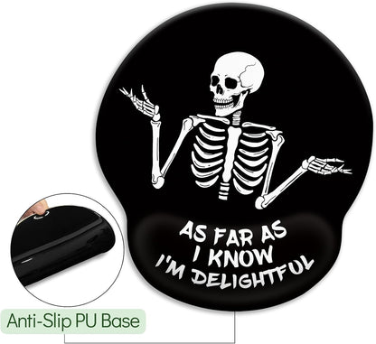 Funny Ergonomic Mouse Pad with Wrist Rest, Cat Desk Decor Gifts - Colors A