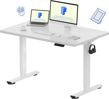 EN1 48"x24" One-Piece Standing Desk, White
