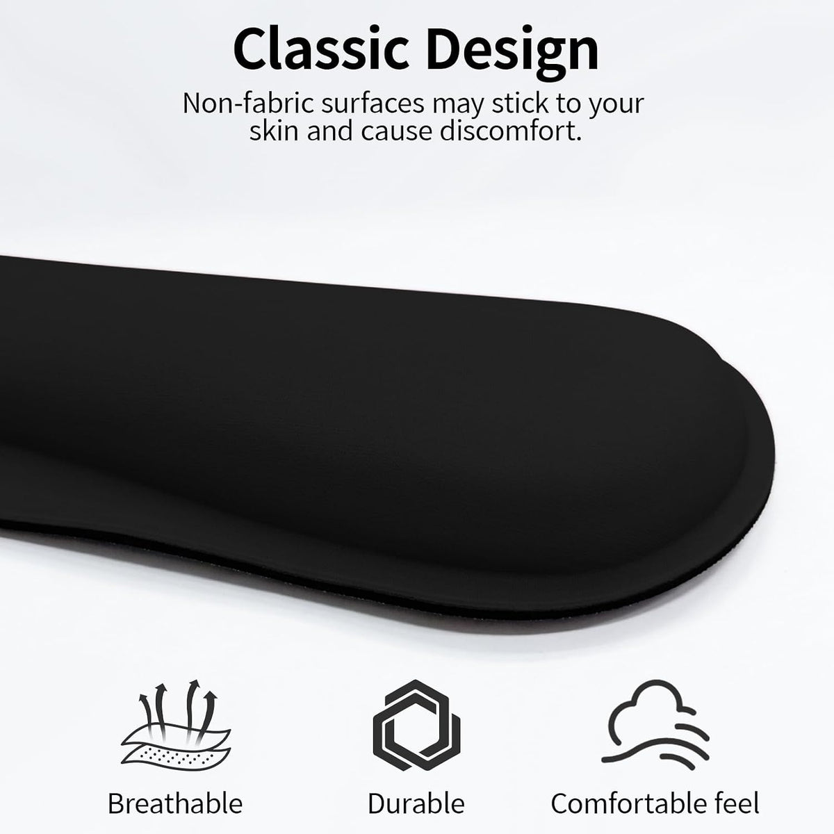 Bloss Leather Desk Pad and Keyboard Wrist Rest, Large Mouse Pad + Keyboard Pad+Mouse Wrist Support, Non-Slip Desk Mat Protector for Office, Home(31.5×15.7 Inches,Beige) - Colors B