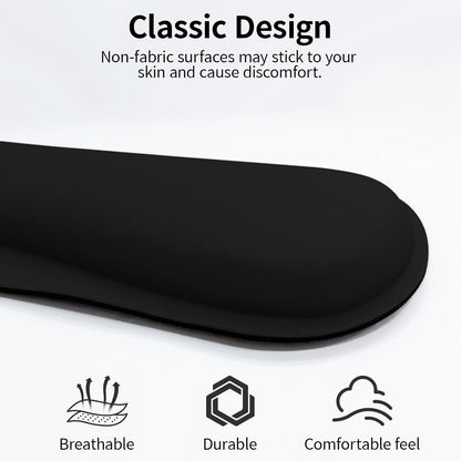 Bloss Leather Desk Pad and Keyboard Wrist Rest, Large Mouse Pad + Keyboard Pad+Mouse Wrist Support, Non-Slip Desk Mat Protector for Office, Home(31.5×15.7 Inches,Beige) - Colors B