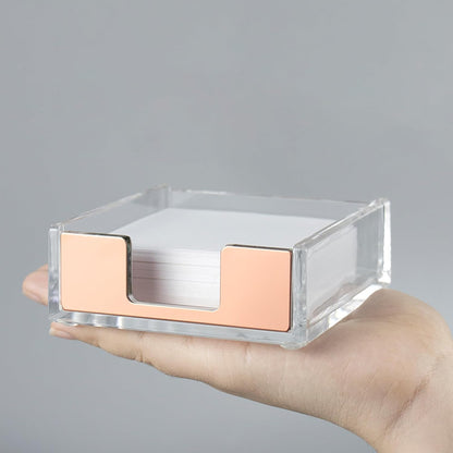 Gold Sticky Note Holder Memo Note Pad Holder Dispenser