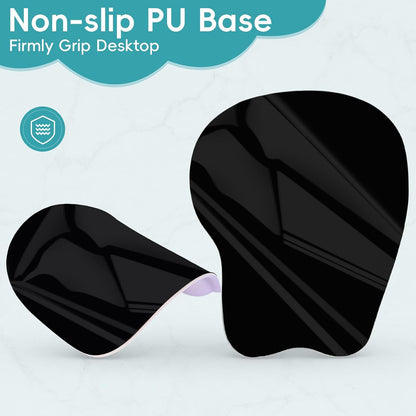 Wrist Support Mouse Pad Anti Slip Rubber Wrist Rest Mousepad 9in X 8in Small Desktop Notebook Mouse Mat for Working and Gaming (M-Pink Floral)