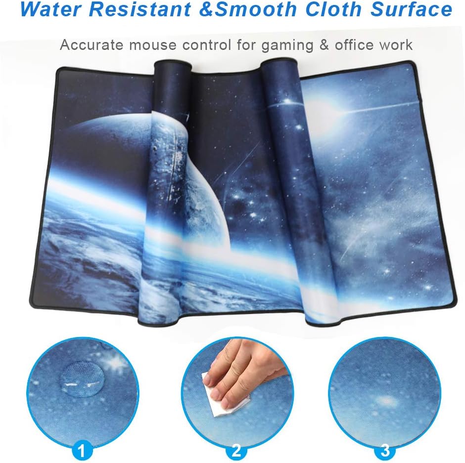 XXL Professional Large Mouse Pad & Computer Game Mouse Mat (35.4x15.7x0.1IN, Map) (90 * 40 Map)