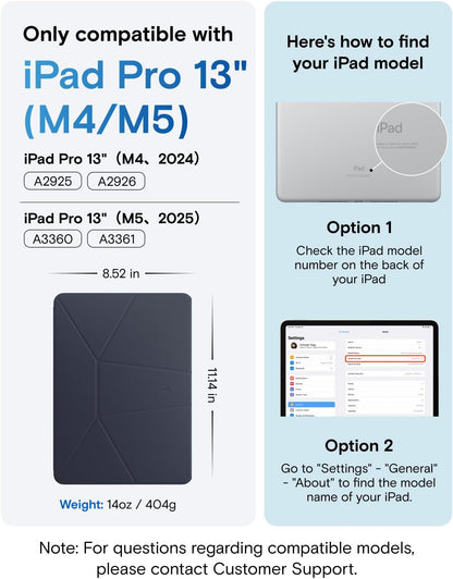 MOFT Dynamic Folio Tablet Stand for Desk Compatible with iPad mini A17 Pro 2024 & iPad mini 6th A15 2021, Slim Magnetic Tablet Holder Case with 20+ Viewing Angles, Beach White x Terracotta