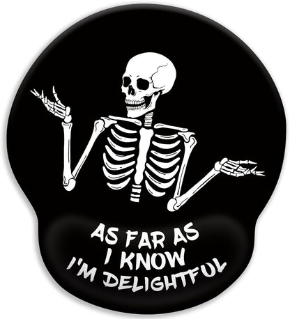 Funny Ergonomic Mouse Pad with Wrist Rest, Cat Desk Decor Gifts - Colors A