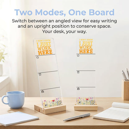 Note to Self Motivational Decor Sticky Note Holder, Mental Health Monitor Memo Board Decorations for School Counseling Office Therapy Desktop Art Decoration School Counselor, Therapist Office Gifts