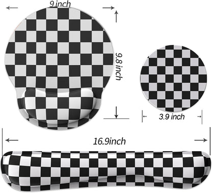 Ergonomic Mouse Pad with Wrist Rest and Keyboard Wrist Rest, Mousepad