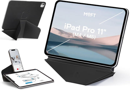 MOFT Dynamic Folio Tablet Stand for Desk Compatible with iPad mini A17 Pro 2024 & iPad mini 6th A15 2021, Slim Magnetic Tablet Holder Case with 20+ Viewing Angles, Beach White x Terracotta