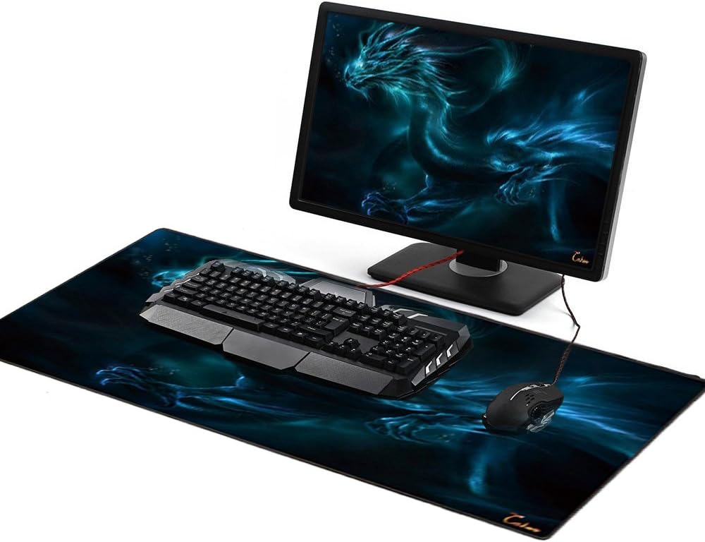 XXL Professional Large Mouse Pad & Computer Game Mouse Mat (35.4x15.7x0.1IN, Map) (90 * 40 Map)