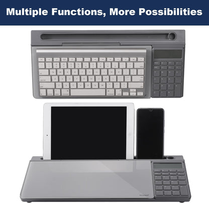 TSJ OFFICE Desktop Whiteboard Dry-Erase-Board - Computer Keyboard Stand White Board Surface Pad with Drawer, Desk Organizers with Accessories for Office, Home, School Supplies - Black
