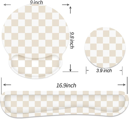Ergonomic Mouse Pad with Wrist Rest and Keyboard Wrist Rest, Mousepad
