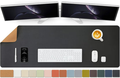 Large Cork Desk Mat - 47.2"x 17" Desk Pad for Office and Home - Ideal for Large Mouse Pad and Desk Mats on Top of Desks(Dark Green)