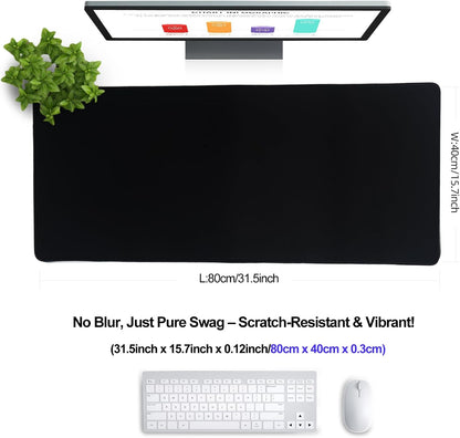 XXL Professional Large Mouse Pad & Computer Game Mouse Mat (35.4x15.7x0.1IN, Map) (90 * 40 Map)