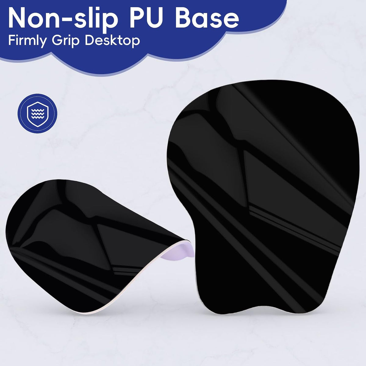Wrist Support Mouse Pad Anti Slip Rubber Wrist Rest Mousepad 9in X 8in Small Desktop Notebook Mouse Mat for Working and Gaming (M-Pink Floral)